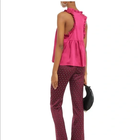 Rebecca Minkoff Karis Ruffle Satin Racerback - Picture 4 of 5